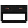 vidaXL TV Cabinet Black 90x40x60 cm Solid Wood Pine