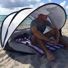 DERYAN Pop-up Luxe Beach Tent XXL 155x133x95 cm Silver