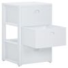vidaXL 3-Drawer Chest White 40x40x60 cm