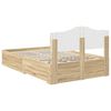 vidaXL Bed Frame with Drawer Sonoma Oak 135 x 190 cm Engineered Wood