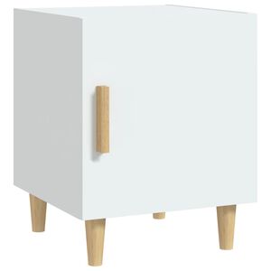 vidaXL Bedside Cabinet White Engineered Wood