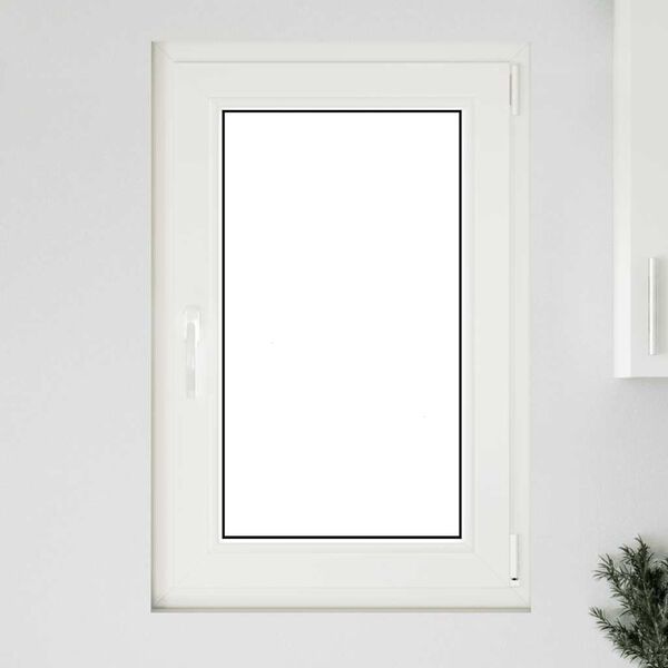 vidaXL Basement Window "RISOR" 60x80 cm Tilt&Turn DIN Right White