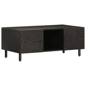 vidaXL Coffee Table Black 100x54x40 cm Solid Wood Mango