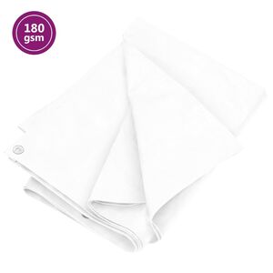 vidaXL Tarpaulin 180 g/m&sup2; 2x3 m White HDPE