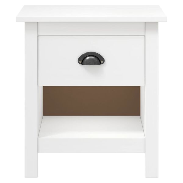 vidaXL Bedside Cabinets 2 pcs Hill 46x35x49.5 cm Solid Pine Wood