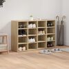 vidaXL Shoe Cabinet Sonoma Oak 103 x 30 x 67 cm Engineered Wood