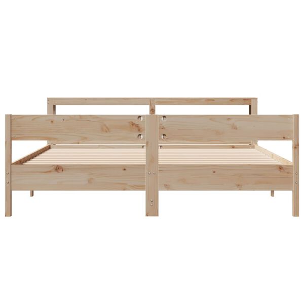 vidaXL Bed Frame without Mattress 200x200 cm Solid Wood Pine