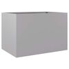 vidaXL Planter Silver 62x40x39 cm Galvanised Steel