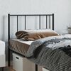 vidaXL Metal Headboard Black 80 cm