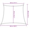vidaXL Sunshade Sail 160 g/m&sup2; Trapezium Blue 4/5x4 m HDPE