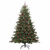 vidaXL Artificial Christmas Tree with 300 LEDs with Stand Green 240 cm