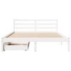 vidaXL Bed Frame without Mattress White 120x200 cm Solid Wood Pine