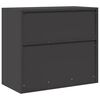vidaXL Storage Cabinet Black 80 x 40 x 70 cm Steel