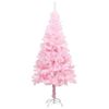 vidaXL Artificial Pre-lit Christmas Tree with Ball Set Pink 120 cm PVC