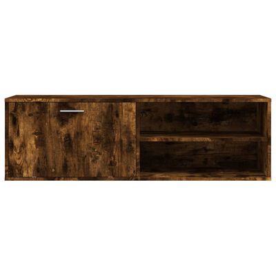 vidaXL TV Cabinet Smoked Oak 120x34x37 cm Engineered Wood