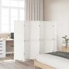 vidaXL Room Divider&nbsp;6 Panels White Solid Wood Paulownia