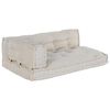 vidaXL Pallet Sofa Cushion Cream Fabric