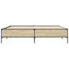 vidaXL Bed Frame without Mattress Sonoma Oak 200x200 cm