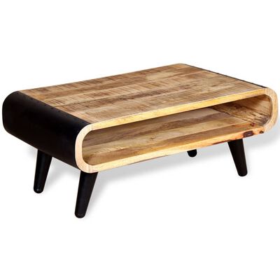 vidaXL Coffee Table Rough Mango Wood 90x55x39 cm