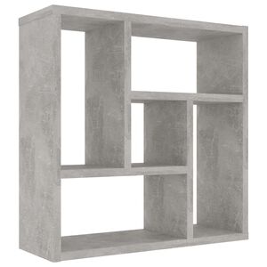 vidaXL Wall Shelf Concrete Grey 45.1x16x45.1 cm Engineered Wood