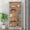vidaXL Book Cabinet Grey Sonoma 82.5x30.5x185.5 cm Engineered Wood