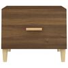 vidaXL Coffee Table Brown Oak 50x50x40 cm Engineered Wood