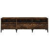 vidaXL TV Cabinet Smoked Oak 150x30x44.5 cm Engineered Wood