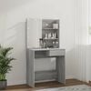 vidaXL Dressing Table with LED Grey Sonoma 74.5x40x141 cm