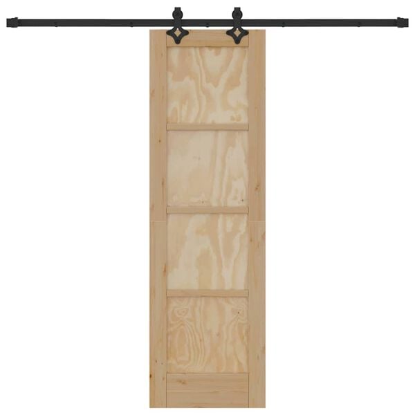 vidaXL Sliding Door ORKDAL Brown 61 x 198.5 cm Solid Pine Wood