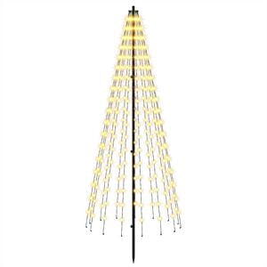 vidaXL LED Christmas Tree EKENAS 165 cm 270 LEDs Warm White Steel