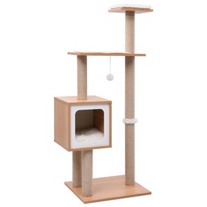 vidaXL Cat Tree with Sisal Scratching Mat 123 cm