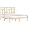 vidaXL Bed Frame without Mattress Solid 140x190 cm Wood Pine