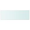 vidaXL Shelf Panel Glass Clear 90x30 cm