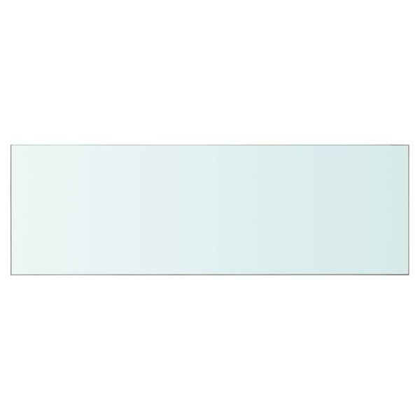 vidaXL Shelf Panel Glass Clear 90x30 cm