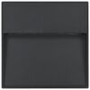 vidaXL Outdoor LED Wall Lights 2 pcs 3 W Black Square