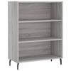 vidaXL Shelf Cabinet Grey Sonoma 69,5x32,5x90 cm Engineered Wood