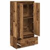 vidaXL Cabinet with Drawer Old Wood 55.5x34x119.5 cm Engineered Wood