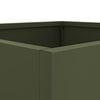 vidaXL Planters 2 pcs Olive Green 42x40x39 cm Steel
