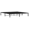 vidaXL Metal Bed Frame without Mattress Black 200x200cm