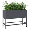 vidaXL Raised Garden Planter Anthracite 60 x 26 x 45 cm Steel