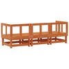 Sectional Sofa Units Wax Brown 183 x 61 x 62 cm Solid Pine Wood
