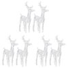 vidaXL Christmas Reindeers 6 pcs Cold White 240 LEDs Acrylic