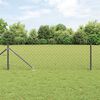 vidaXL Fence Post Grey 25 x 0.8 m (40 x 40 mm mesh) Steel and PVC