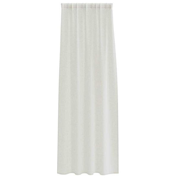 vidaXL Voile Curtain with Curtains 2 pcs Cream 260 x 140 cm Polyester