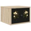 vidaXL Wall-mounted Bedside Cabinet BREMEN Sonoma Oak 36 x 33 x 25 cm