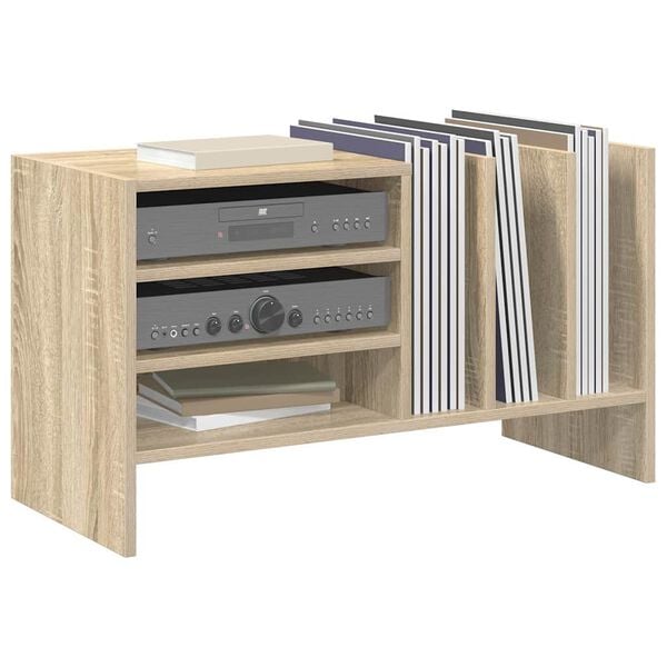 vidaXL Record Cabinet Sonoma Oak 78.5 x 35 x 45 cm Engineered Wood