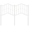 vidaXL Metal Replace Headboard White 120 cm