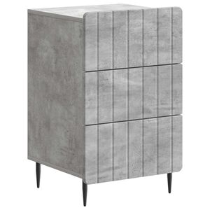 vidaXL Bedside Cabinet Concrete Grey 43x 41 x 68 cm Engineered Wood