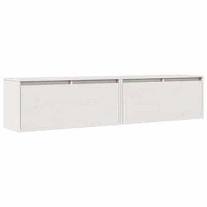 vidaXL Wall Cabinets 2 pcs White 80x30x35 cm Solid Wood Pine