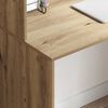 vidaXL Desk with Shelf Artisan Oak 102 x 50 x 124 cm Engineered Wood